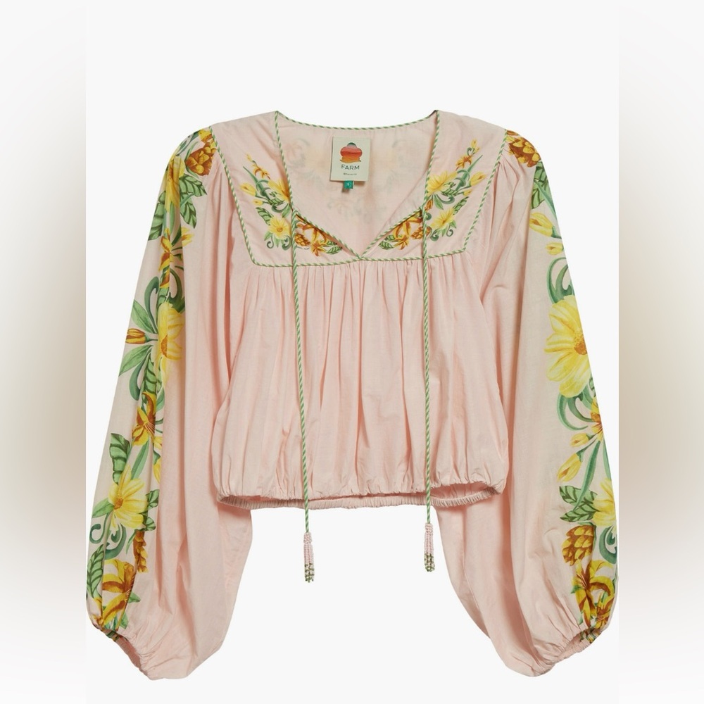 Farm Rio botanical beauty placed floral top